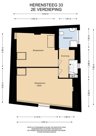 Floorplan - Herensteeg 33, 2311 SH Leiden